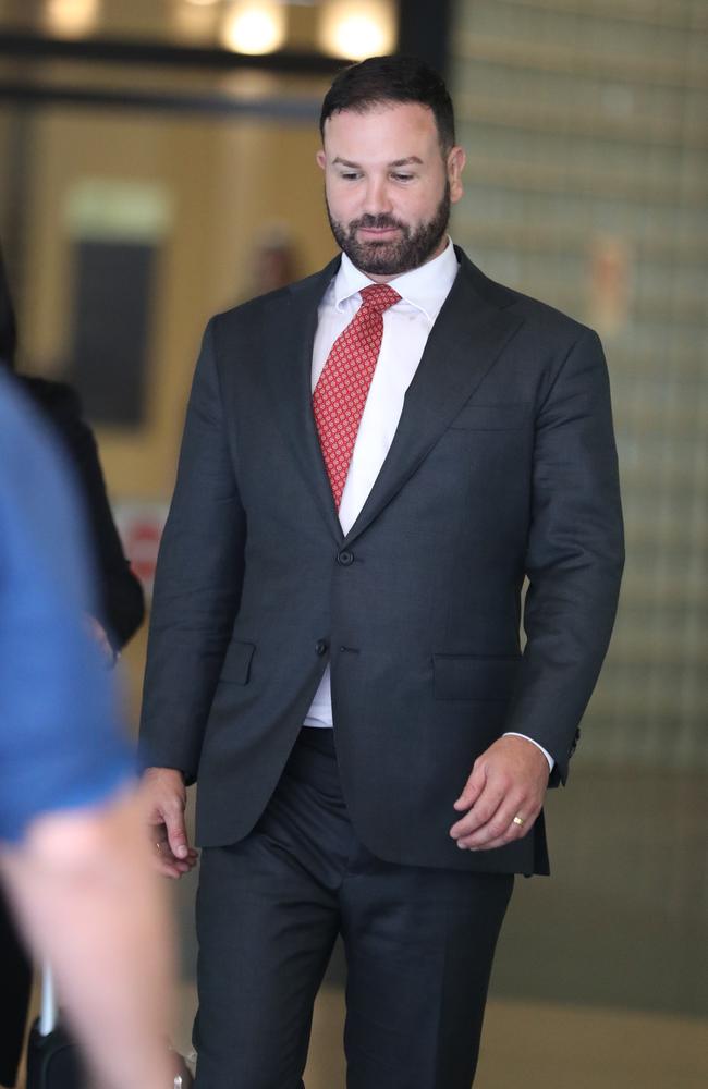 Anthony Hess leaving a Sydney court. Picture: John Grainger