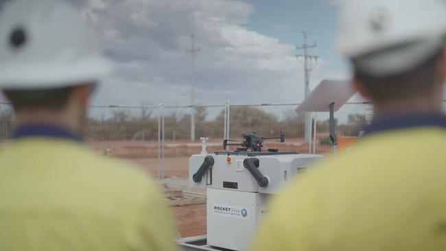 The X-Bot ‘drones in a box’ can fly for up to 7km once dispatched.