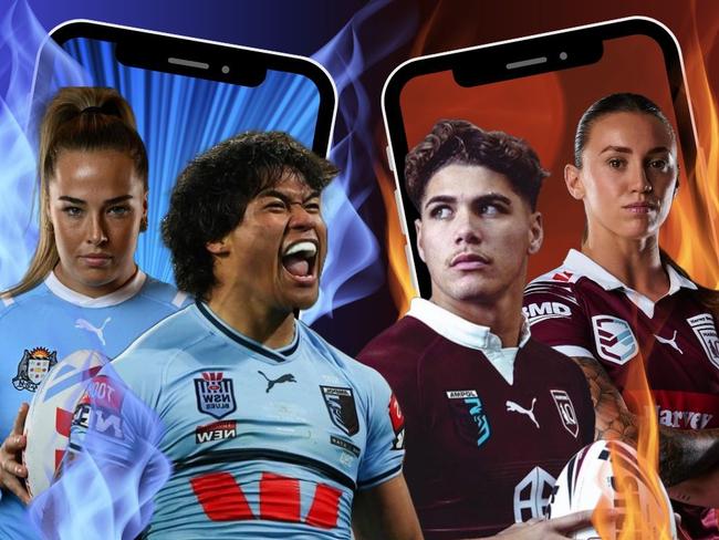 Artwork #1 for #nsw vs #qld: Insta-stars of the State of Origin. Pictures: NRL State of Origin