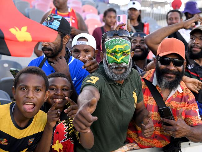 2024 Mens Aust PM 13s V PNG PM 13s – Crowd, Fans. Picture: NRL Photos