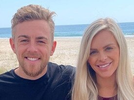 Former Crow Hugh Greenwood and longtime girlfriend KjierstenStraub expecting a baby. Pic: Instagram.