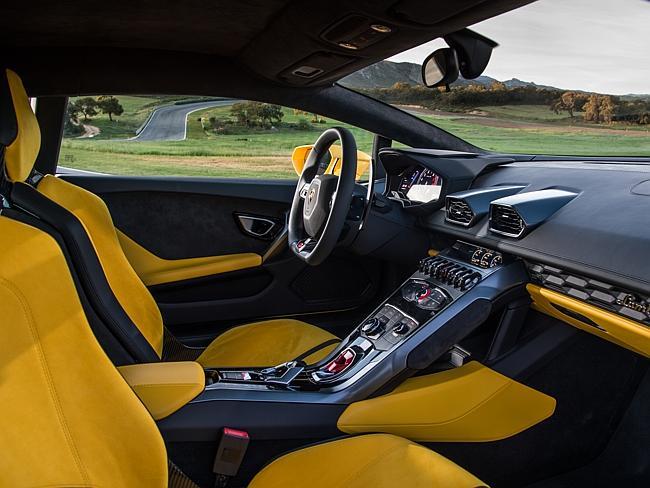 Slick on the inside ... the Lamborghini Huracan.