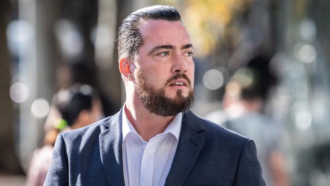 Brendan Russell pleaded not guilty to the manslaughter of a young woman who cannot be named Picture: NCA NewsWire / James Gourley