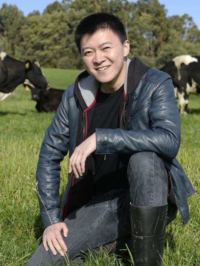 Chinese listed company DFP Australia has bought two farms, one at Poowong and one at Athlone. General manager Roy Wang at the Poowong Farm.