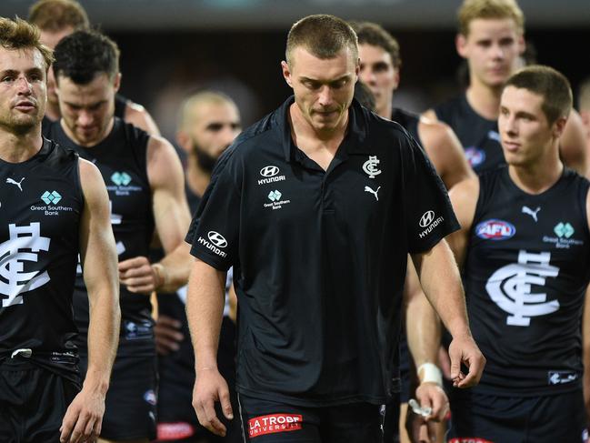 The Blues insist Patrick Cripps will be ready to return next week. Picture: Matt Roberts/AFL Photos/Getty Images