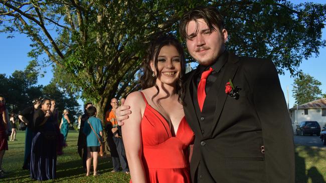 Courtney Ainslie and Jared Parnaby at the Pioneer State High School formal at the Mackay Golf Course on Friday November 20. Picture: Zizi Averill