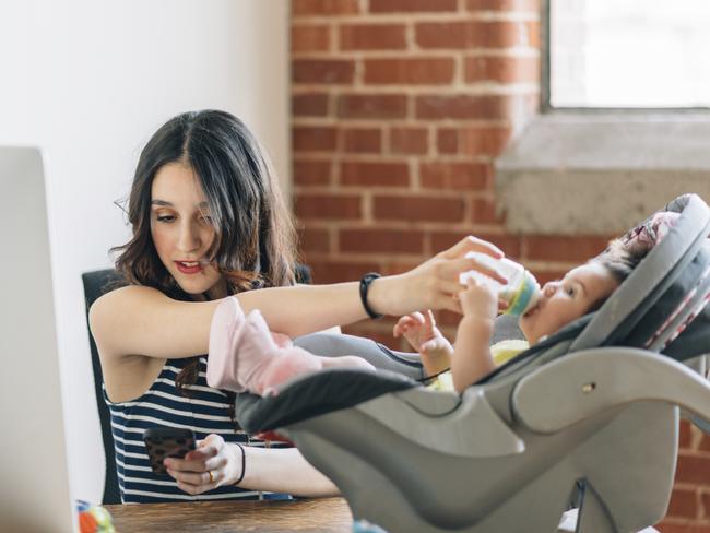 Women obsessed with multi-tasking are causing themselves to burn out. Picture: iStock.