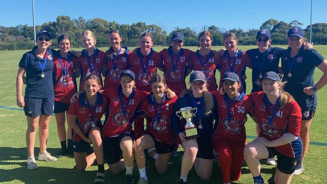 Melbourne’s Marg Jennings Cup premiership team.