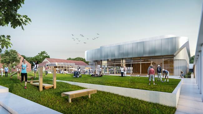 An impression of the Town Square of the new Repat precinct.