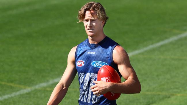 Cooper Stephens could get more opportunities with Patrick Dangerfield injured. Picture: Alison Wynd