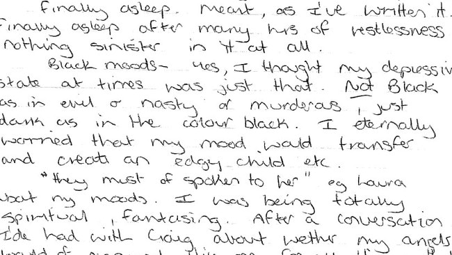 More letters written by Kathleen Folbigg from prison. Picture: DCJ