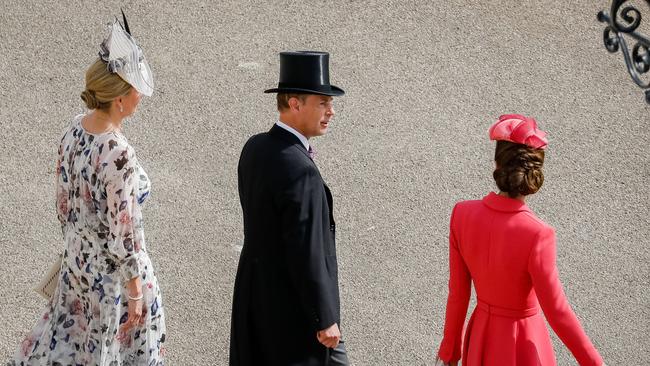 Sophie, Countess of Wessex, Prince Edward, Earl of Wessex, Catherine, Duchess of Cambridge attend the Queen's Garden Party at Buckingham Palace. Picture: Getty Images