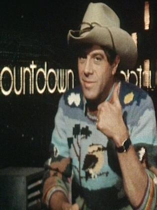 Molly Meldrum on the Countdown set in 1984. Picture: ABC/Supplied