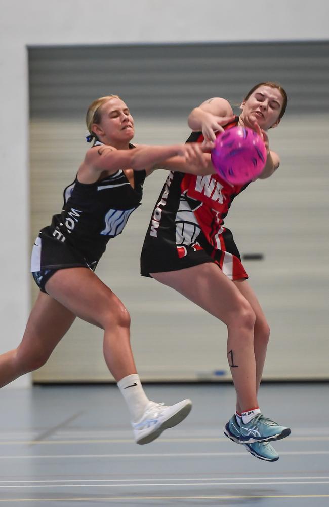 Baylee Boyd from Siena Catholic College (left) and Zoe Hess from Shalom College Bundaberg