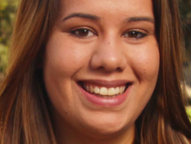 25 April 2015 UNSW Kensington - Lowanna Moran, 22, is the first student to graduate both school and university on AIEF scholarships. Photo: Hollie Adams