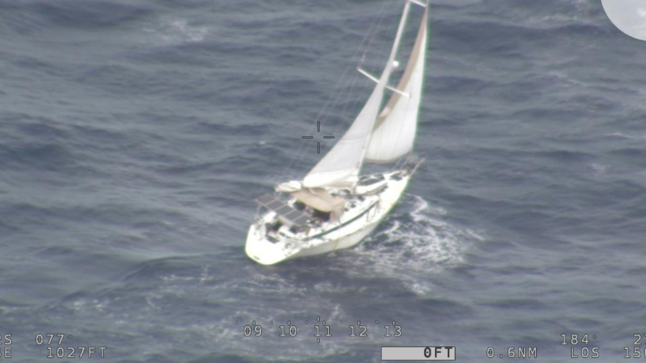 The yacht had an electrical failure and was taking on water. Picture: AMSA