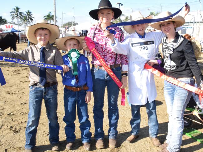 BEEF AUSTRALIA 21: Max Smith, Thomas Orphant, Flynn Suendermann, Riley Orphant and Holly Davey love their Droughtmasters