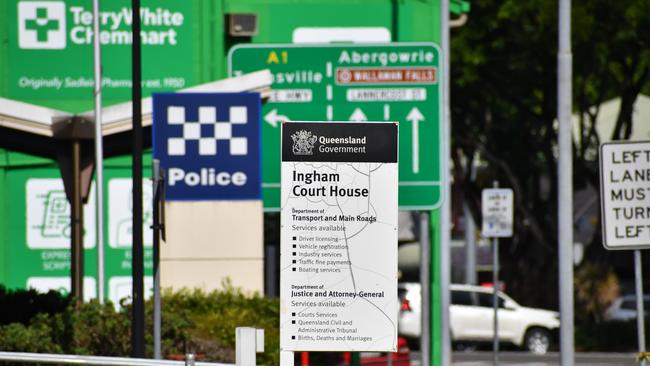 A photograph taken outside the Ingham Magistrates Court in Hinchinbrook Shire on Friday. Picture: Cameron Bates