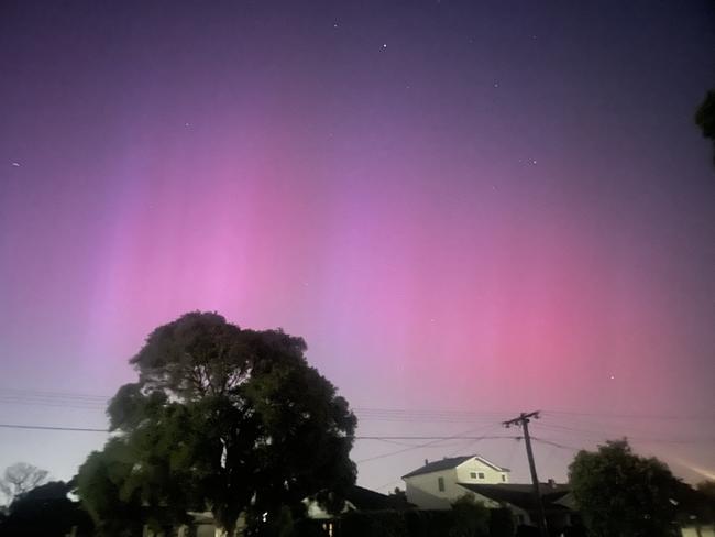 The different colours seen in aurora is to do with the earth’s atmosphere and composition. Picture: Supplied