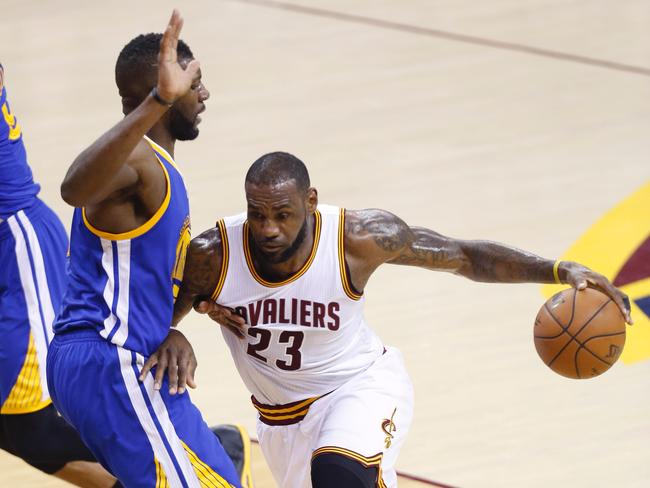 Festus Ezeli (left) will be waiting to meet LeBron James at the rim in the opening quarter.