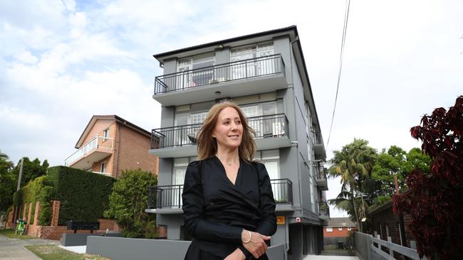 ‘Seeing 60-year-olds paying off million-dollar mortgages is horrible’: Anna Caruso outside one of her investment properties. Picture: John Feder