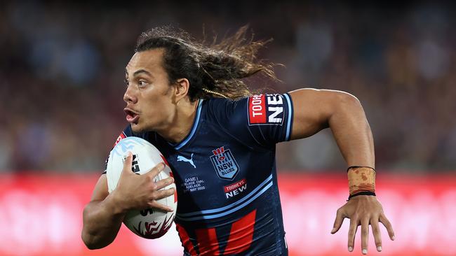 Jarome Luai should keep his Blues jersey after another strong showing for the Panthers. Picture; Cameron Spencer/Getty Images