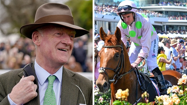 Trainer Willie Mullins will bring Vauban (right) and stablemate Absurde back to Australia for another tilt at this year's Melbourne Cup.