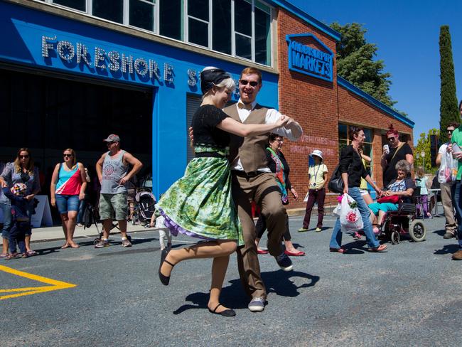 Sunday mornings mean enjoying Canberra’s Old Bus Depot Markets. Picture: VisitCanberra