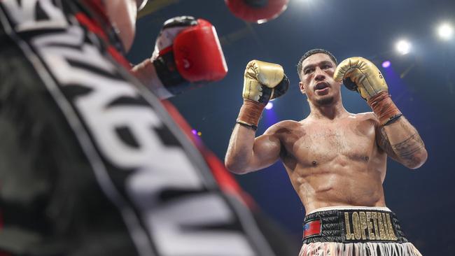 Jai Opetaia won a brutal battle against Mairis Briedis. Picture: Peter Wallis/Getty Images