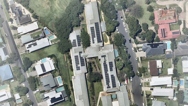 Aerial view of the existing facility.