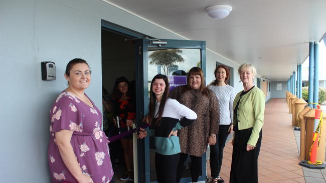 Momentum staff, Empower participants and Tweed Deputy Mayor Chris Cherry gathered to officially launch the new program (left to right) Amanda, Trinity, Vanessa Riggs, Chris Cherry, Virginia Walker