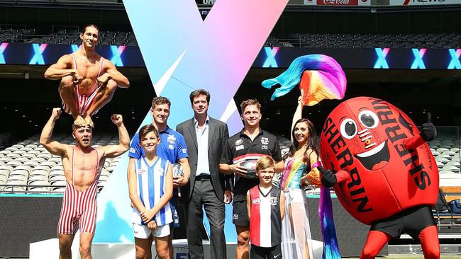 AFL boss Gillon McLachlan launches AFLX this week.