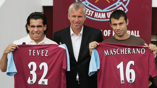 Argentina duo Carlos Tevez and Javier Mascherano signed for the Hammers in 2006.