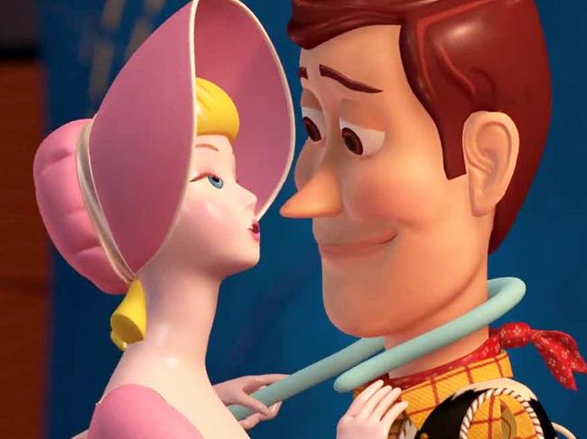 Woody and Bo Peep in a scene from Pixar animated film Toy Story. The characters' love story will be the focus of Toy Story 4.