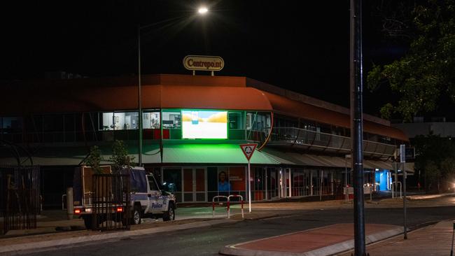 Vacant streets in Alice Springs after the NT government implemented a 14 day curfew for youths in the wake of spiralling crime. Picture: Pema Tamang Pakhrin