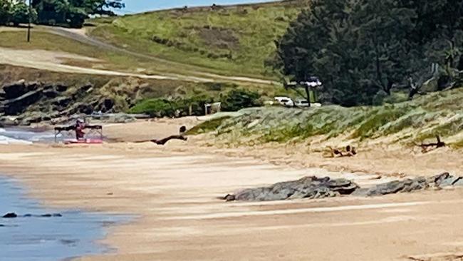 Main Beach, Emu Park on Saturday, November 26, 2022 - clear of the Scoundrel wreckage.