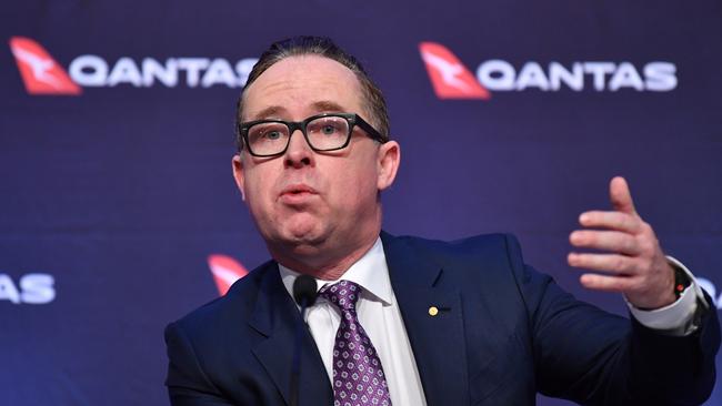 Qantas Group CEO Alan Joyce. Picture: Dean Lewins/AAP