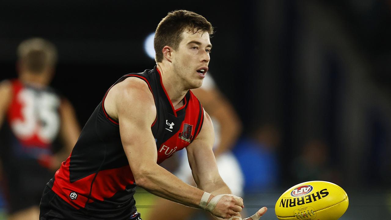 Zach Merrett is coming home with a wet sail. Picture: Daniel Pockett/Getty Images