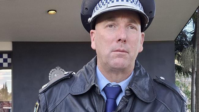 Coffs/Clarence Police District crime manager, Chief Inspector Guy Flaherty speaks about the tragedy. Picture: Toni Moon/Coffs Coast Advocate