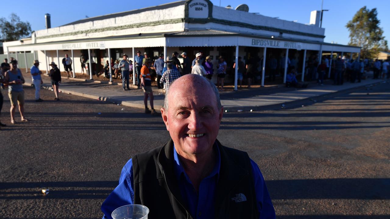 Pastoralist David Brook outside the famous Birdsville Hotel, which he once owned.