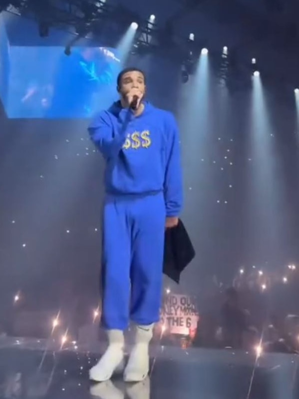 Drake performing in Brisbane. Picture: TikTok