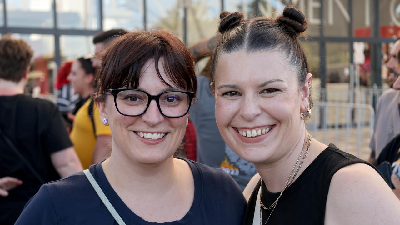 Blink 182 fans at the Adelaide Entertainment centre. Picture: Kelly Barnes