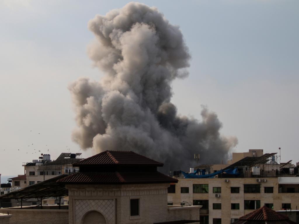 Almost 500 people have died in Gaza after Israel launched sustained retaliatory air strikes after Saturday's attack by Hamas. Picture: Ahmad Hasaballah/Getty Images.