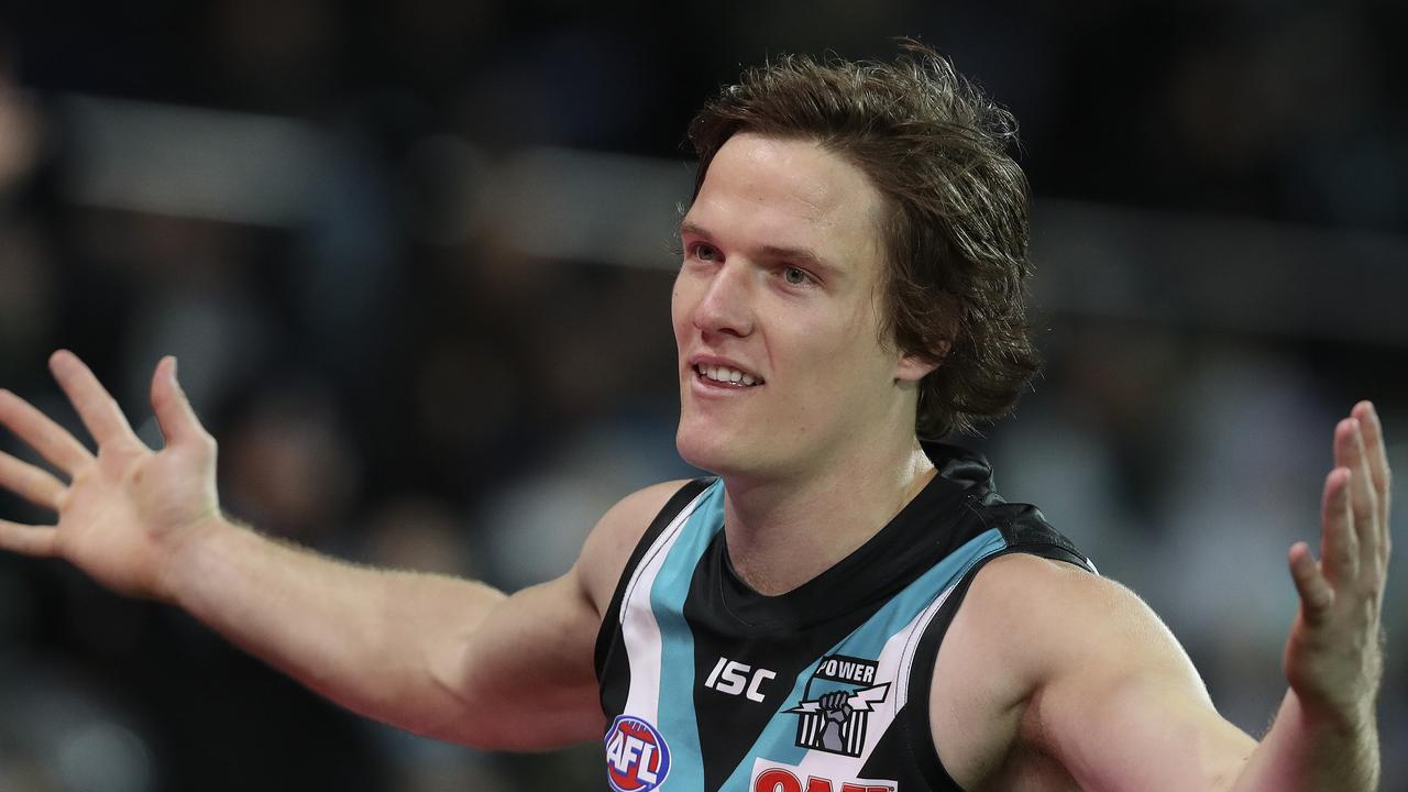 The Power are unsure if Jared Polec will remain in South Australia after this season. Photo: Sarah Reed