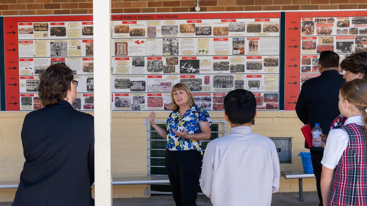 The timeline at Kellyville Public School. Picture: Reconciliation Australia