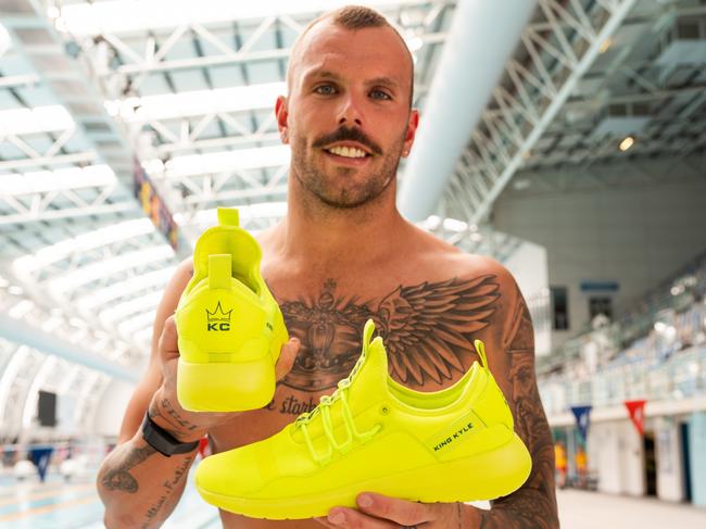 South Australian swim star and Olympic gold medallist Kyle Chalmers teamed up with shoe company Athletikan to release his own signature sneakers.