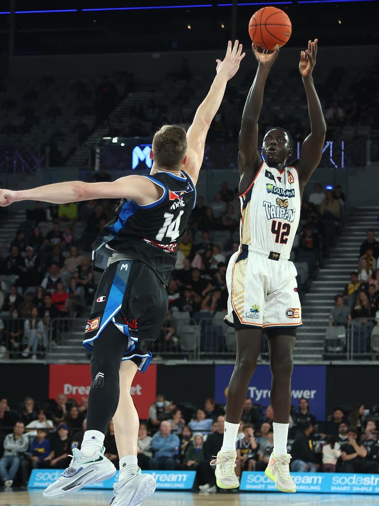 Bul Kuol broke the NBL rookie record for three-point makes. Picture: Getty Images