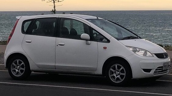 Nischal Ghimire’s white Mitsubishi Colt was found parked by the beach.