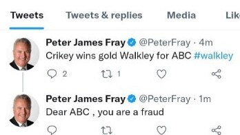 Tweet from Crikey journalist Peter Fray 17-11-2022. Image – Twitter