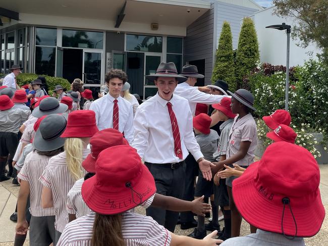 Whitsunday Anglican Schools honour guard for their 2022 graduating class. Photo: Zoe Devenport